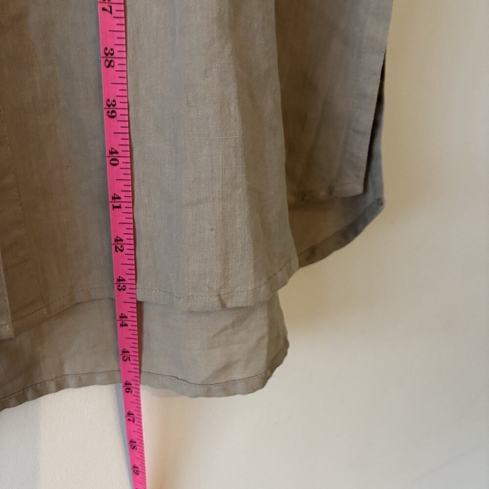 Embelish By Creative Co Linen Cotton Dress Womens L Lagenlook Peasant Cottage - Picture 10 of 16